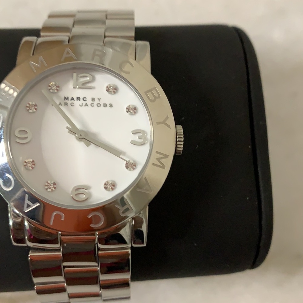 Marc Jacobs -Amy white dial Stainless Steel watch